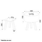 Puff Pelo Olívia Com Pés Natural - Bege