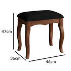 Puff Pelucia Para Sala Retangular Retro Suede Capitone - Imbu