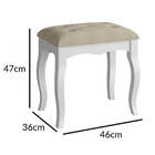 Puff Pequeno De Linho Provençal Para Sala Estar Linha Luxo -