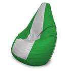 Puff Perão Em Verde E Branco