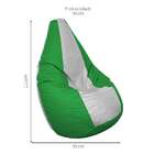 Puff Perão Em Verde E Branco