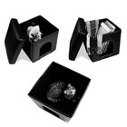 Puff Pet Logdesign Dobrável Tecido Suede