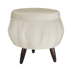 Puff Pétala Apoio Para Pés Suede - Várias Cores - Ds Estofado