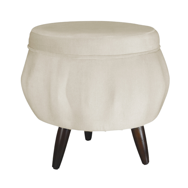 Puff Pétala Apoio Para Pés Suede - Várias Cores - Ds Estofado