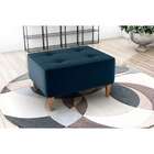 Puff Piva Suede Azul