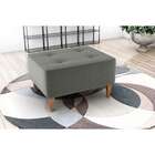 Puff Piva Suede Cinza