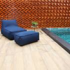 Puff Poltrona Flow Azul 115x80cm Wupa Brasil