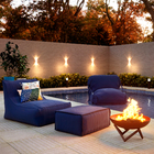 Puff Poltrona Flow Azul 115x80cm Wupa Brasil