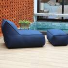 Puff Poltrona Flow Azul 115x80cm Wupa Brasil