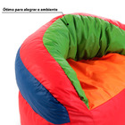 Puff Poltroninha Arco-íris Infantil - Colorido