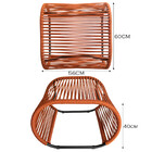 Puff Porto Para Área Externa Em Alumínio E Corda Náutica