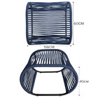 Puff Porto Para Área Externa Em Alumínio E Corda Náutica