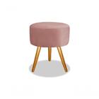 Puff Puf Banqueta Para Maquiagem E Sala De Estar Rosê