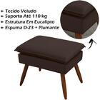 Puff Puf Banqueta Pes Palito Ale Veludo Sanch