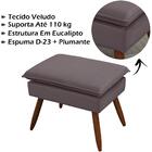 Puff Puf Banqueta Pes Palito Ale Veludo Sanch