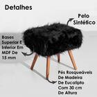 Puff Puf Decorativo Sien Pelo Sintetico Sone