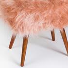 Puff Puf Decorativo Sien Pelo Sintetico Sone