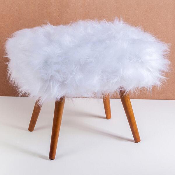 Puff Puf Decorativo Sien Pelo Sintetico Sone