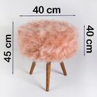 Puff Puf Decorativo Tumir Pelo Sintetico Sone