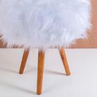 Puff Puf Decorativo Tumir Pelo Sintetico Sone