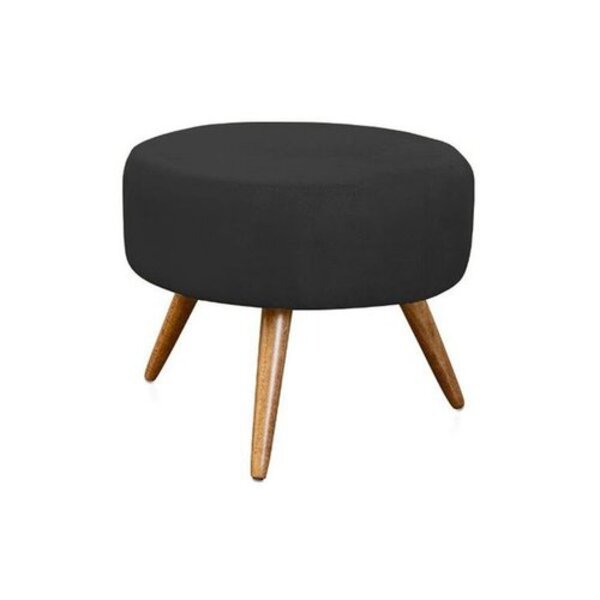 Puff Puf Duda Decorativo , Sala , Quarto , Redondo Suede Pret