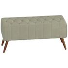 Puff Puf Para Sala 100 Cm Pes Madeira Trit Veludo Peer