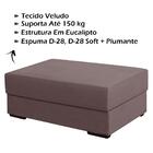 Puff Puf Para Sala 110x45 Cm Alasca Veludo Sanch