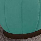 Puff Puf Para Sala Base Metal Chocolate Tull Veludo Peer
