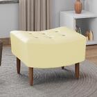 Puff Puf Para Sala Pes Madeira Synd Corano Peer