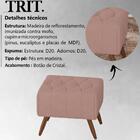 Puff Puf Para Sala Pes Madeira Trit Veludo Peer