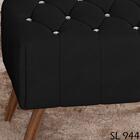 Puff Puf Para Sala Pes Madeira Trit Veludo Peer