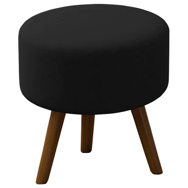 Puff Puf Para Sala Pes Palito Small Veludo Peer