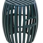 Puff Puf Puffes Pufe Redondo Banco, Mesa Lateral Em Alumínio