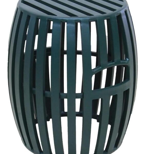 Puff Puf Puffes Pufe Redondo Banco, Mesa Lateral Em Alumínio