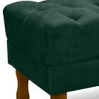 Puff Puf Retro Capitone 52x44cm Suede Verde Mpassos