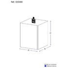 Puff Quadrado 33x41x33cm Multimóveis Ex5000