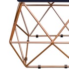 Puff Quadrado Aramado Elsa Corano Azul Marinho - Amarena Móve