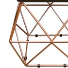 Puff Quadrado Aramado Elsa Corano Marrom - Amarena Móveis