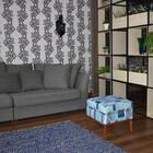 Puff Quadrado Decorativo Fael - Patchwork
