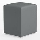 Puff Quadrado Decorativo L02 Sala De Estar Corano Cinza - Lya