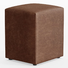 Puff Quadrado Decorativo L02 Sala De Estar Couríssimo Marrom