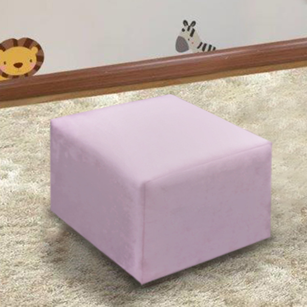 Puff Quadrado Decorativo Quarto Bebê Ternura Material Sintéti