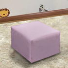 Puff Quadrado Decorativo Quarto Bebê Ternura Veludo Turkay -