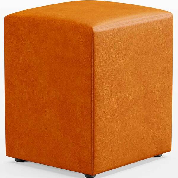 Puff Quadrado Decorativo Sala De Estar L02 Courísimo Whisky -