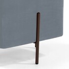 Puff Quadrado Decorativo Status 45x45 D02 Pés De Aço Veludo C