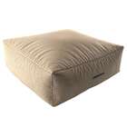 Puff Quadrado Gigante Linho Bege