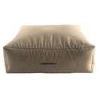 Puff Quadrado Gigante Linho Bege