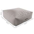 Puff Quadrado Gigante Linho Cru