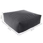 Puff Quadrado Gigante Suede Grafite