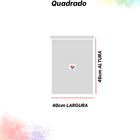 Puff Quadrado Não É Segredo Suede Amassado Marrom Escuro 40x4